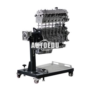 Turbo Diesel DOHC Engine in split version on rotating stand IVD Split